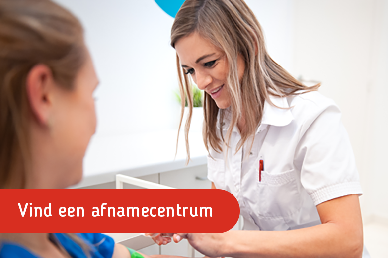 Vind Een Afnamecentrum Knop Website